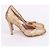 Salvatore Ferragamo Décolleté dorate con paillettes per donna D'oro - vista 5