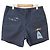 Pantaloncini con bande e ricamo a squalo Polo Ralph Lauren Navy