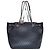 Chanel Borsa Shopper Caviar Chevron Punching Nera Nero