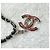 Chanel Borsa Shopper Caviar Chevron Punching Nera Nero - vista 6
