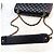 Chanel Borsa Wide Flap in agnello nero Gold Series - vista 5