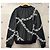 Louis Vuitton Sweatshirt aus Baumwolle Love Power Piece Schwarz mit Kettenstich - Ansicht 3