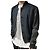 Louis Vuitton Giacca Bomber in pelle e cotone Arm Black Navy Blu