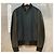Louis Vuitton Giacca Bomber in pelle e cotone Arm Black Navy Blu - vista 2