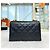Chanel Mini borsa flap trapuntata in agnello nero con finiture oro - vista 2