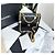 Chanel Mini borsa flap trapuntata in agnello nero con finiture oro - vista 8