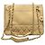Chanel Vintage Matelassé Lammfell Tote Bag Beige Generation Braun