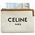 Céline Canvas Logo Clutch Bag Weiß