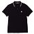 Moncler Polo in cotone con patch logo Nero - vista 3