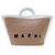 Marni Große Raffia-Tote-Bag mit Logo für Damen Orange