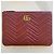 Gucci Clutch Matelassé GG Marmont rossa Rosso - vista 9