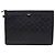 Louis Vuitton Pochette Black Monogram Shadow Clutch Bag Nero