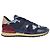 Valentino Denim Camo Rockstud Sneaker Blau