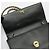 Salvatore Ferragamo Borsa a tracolla Vara Gini in pelle nera con catena dorata Nero - vista 7