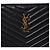 Saint Laurent Nuova clutch medium con tracolla chevron Nero - vista 2