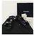 Chanel Sandali con velcro con fascia in pelle e patch con scritte nere Nero - vista 8