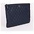 Chanel Grande clutch in pelle blu navy caviar - vista 4