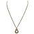 Dior Colar com pingente Mini CD Logo Ouro Twist Vintage Dourado