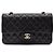 Chanel Klassisches Lammleder Medium Schwarz