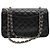 Chanel Klassisches Lammleder Medium Schwarz - Ansicht 3