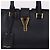 Saint Laurent Borsa a tracolla piccola Cabas Chyc Gold Blu - vista 2