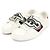 Gucci Sneakers WEB Ace da uomo in pelle di vitello bianca con patch drago UFO Bianco - vista 3
