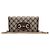 Horsebit 1955 Gucci Portafoglio lungo a tracolla GG Supreme Canvas con bordi in pelle marrone e catena Horsebit