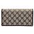 Horsebit 1955 Gucci Portafoglio lungo a tracolla GG Supreme Canvas con bordi in pelle marrone e catena Horsebit - vista 5