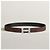 Hermès Buckle Reversible Black Chocolate Silver-Tone Matte Men's Leather Belt Silvery - view 3