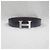Hermès Buckle Reversible Black Chocolate Silver-Tone Matte Men's Leather Belt Silvery - view 5