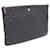 Chanel Clutch Caviar Gold CC Classic Large Nero  - vista 2