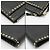 Valentino Clutch con tracolla in pelle nera e dettaglio con lucchetto dorato Nero - vista 10