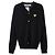 Comme Des Garcons Herren-Wollstrickjacke mit Herz-Logo-Patch SCHWARZ - Ansicht 10