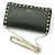 Valentino Mini borsa a tracolla con catena Rockstud in pelle kaki Marrone - vista 4