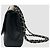 Chanel Classic Caviar Large Black Silver One Flap Series Nero - vista 5