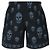 Alexander Mcqueen Pantaloncini da bagno con stampa teschio