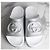 Gucci Sandali Slide Interlocking Argento Metallizzato - vista 7