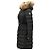 Jersey largo acolchado de piel de mapache Moncler Chloe Castaño