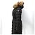 Jersey largo acolchado de piel de mapache Moncler Chloe Castaño - vista 4