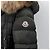 Jersey largo acolchado de piel de mapache Moncler Chloe Castaño - vista 7