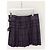 Burberry Gonna in lana a quadri tartan viola e nero Porpora - vista 3