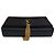 Saint Laurent Borsa a tracolla Kate Medium Chain in pelle nera con nappa dorata Satchel Nero - vista 2