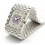Piaget Relógio de quartzo masculino em ouro branco com mostrador de diamante e opala - vista 17