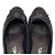Chanel Ballerine bicolore blu metallizzato e bordeaux con nastro - vista 10