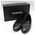 Chanel Ballerine bicolore blu metallizzato e bordeaux con nastro - vista 2