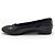 Chanel Ballerine bicolore blu metallizzato e bordeaux con nastro - vista 3