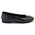 Chanel Ballerine bicolore blu metallizzato e bordeaux con nastro - vista 4