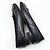 Chanel Ballerine bicolore blu metallizzato e bordeaux con nastro - vista 8