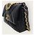 Chanel Borsa con patta in agnello nero Medium Interno Chip - vista 3