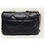 Chanel Borsa con patta in agnello nero Medium Interno Chip - vista 6